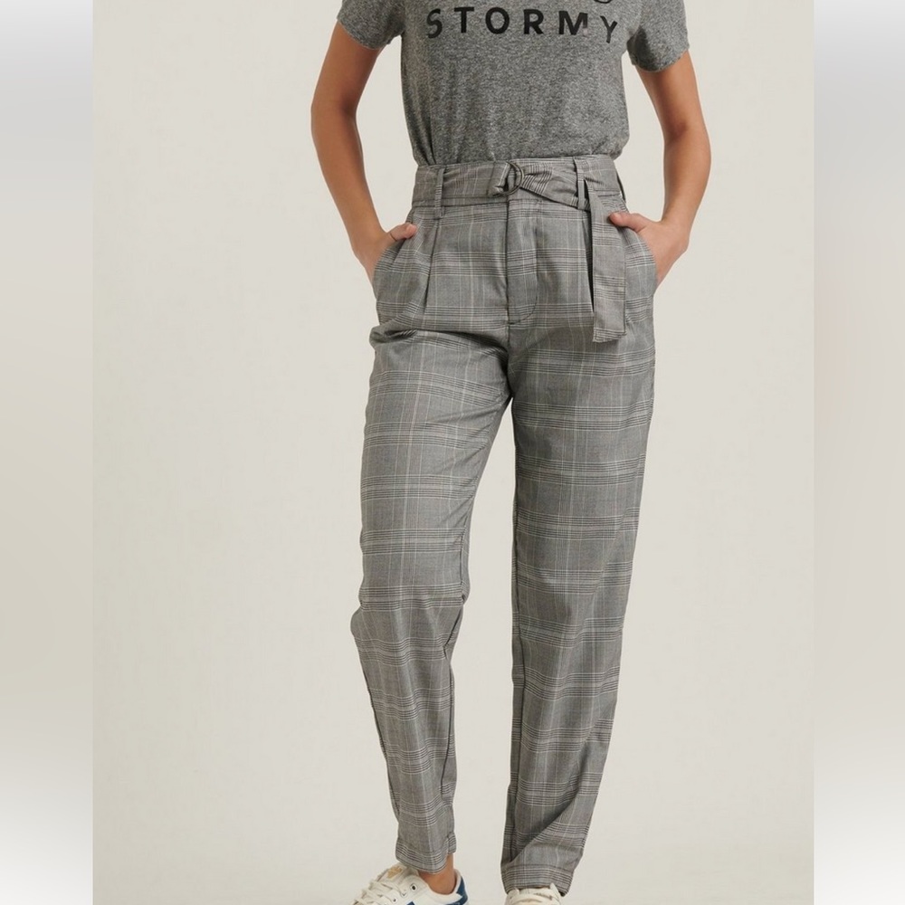 Lucky Brand Plaid Austin High Waist Pant Sz 8